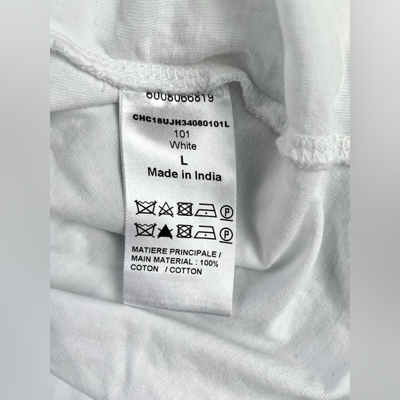 Chloe White Wardrobe Cotton Sleeveless Top, Large - Picture 4 of 5